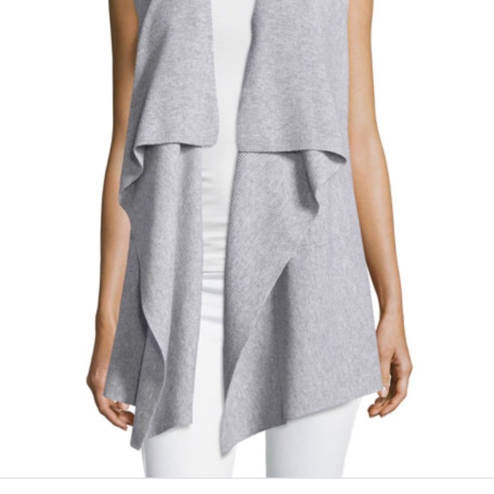 NWT Vince Cashmere Sweater Vest Draped Cardigan XS - Picture 5 of 8